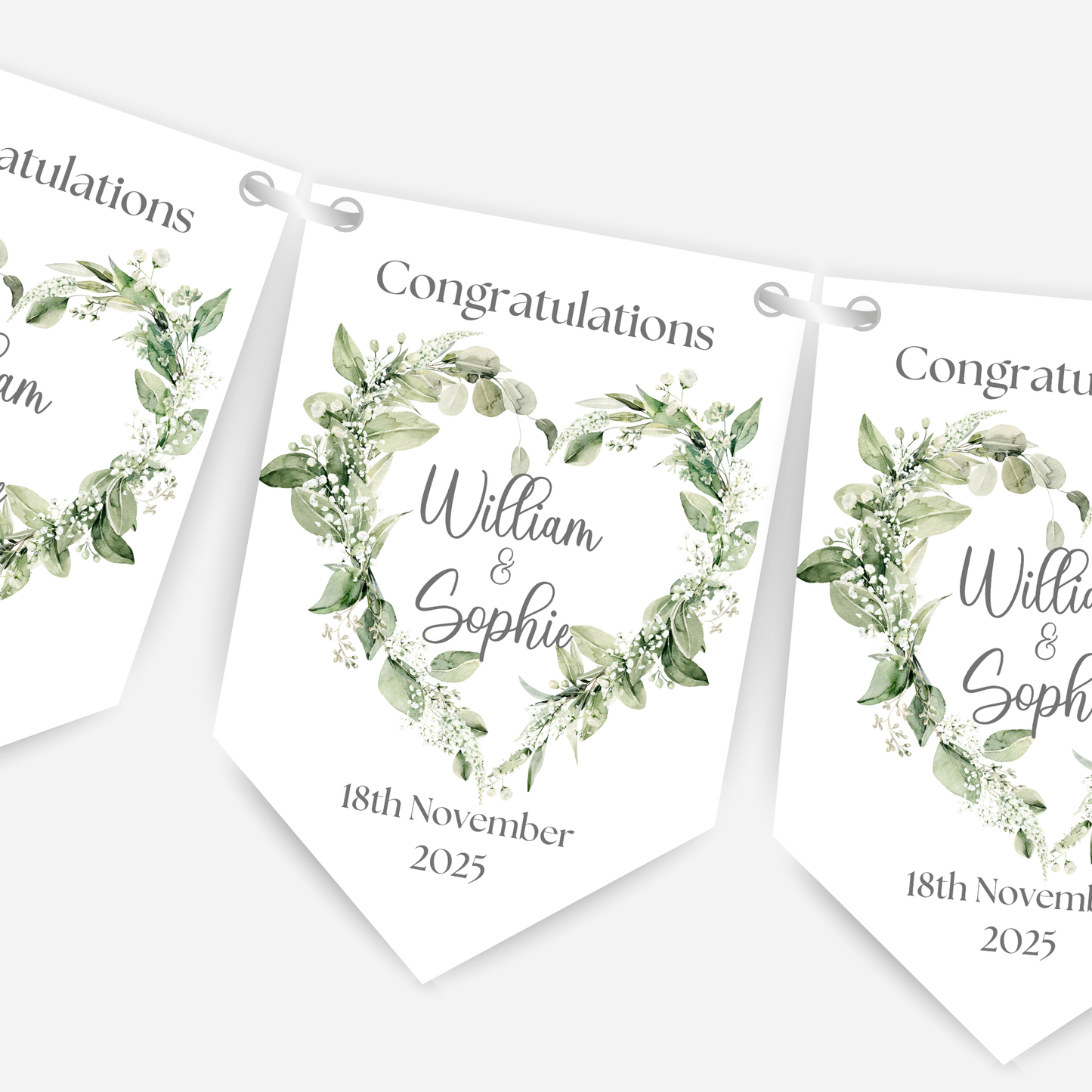 Engagement or Wedding Bunting - B112