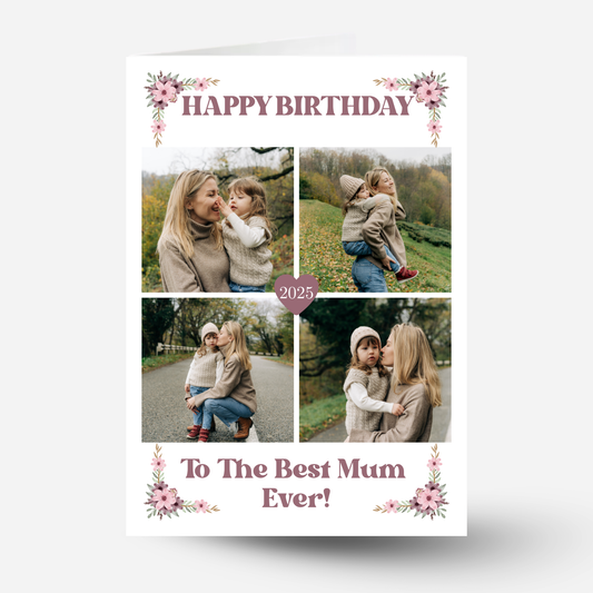 Happy Birthday Mum Photo Card - PC14