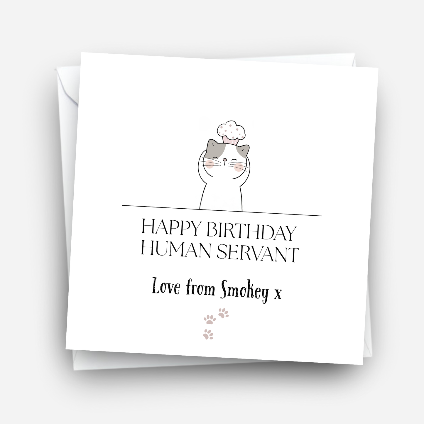 Birthday Card from the Cat - C508