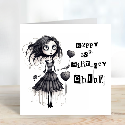 Alternative Gothic Style Birthday Card - C650