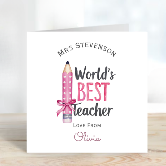 Teacher Thank you Card - C155