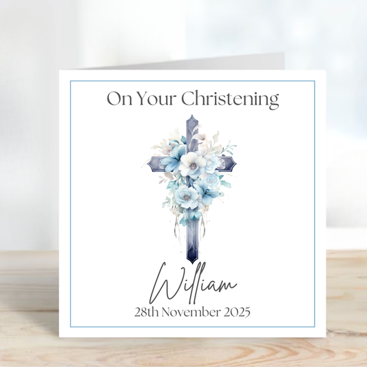 Christening & Baptism Personalised Card - C517