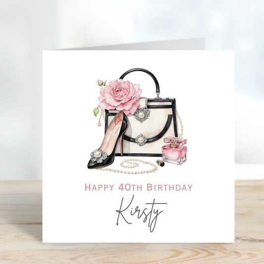 Fashion Handbag Birthday Card - C593