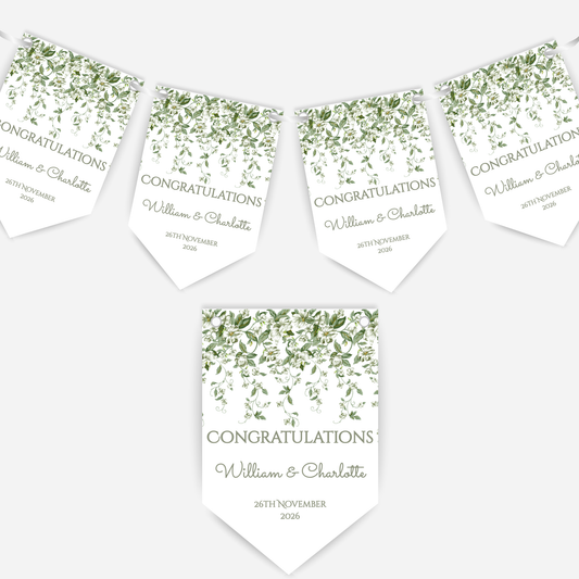 Engagement or Wedding Bunting - B289