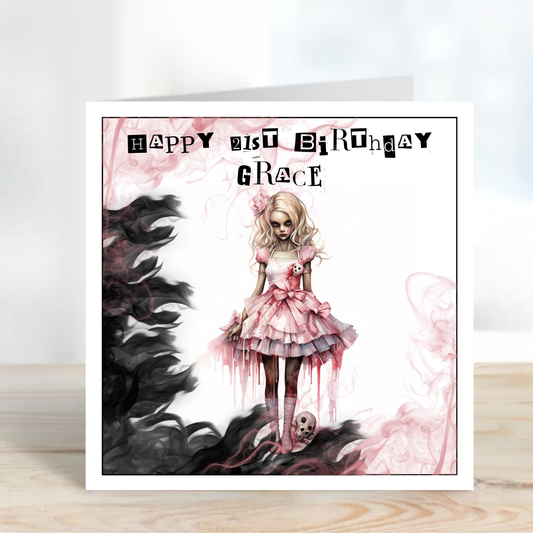 Alternative Gothic Style Birthday Card - C522