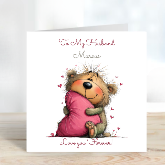 Valentine’s Day Card - Cute Teddy Design - C701