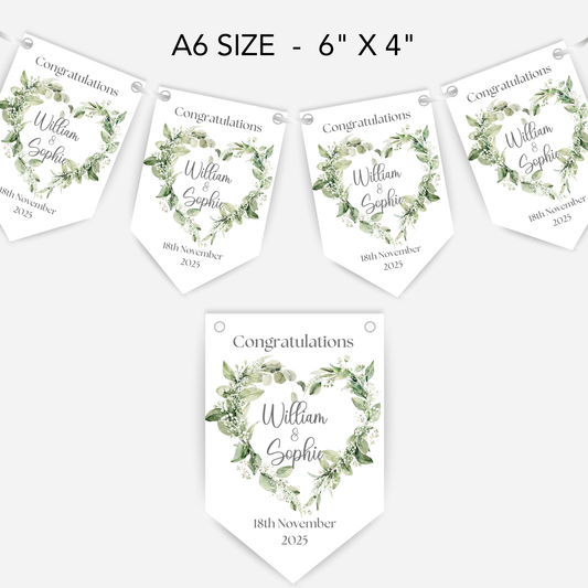 Engagement or Wedding Smaller Bunting - S112