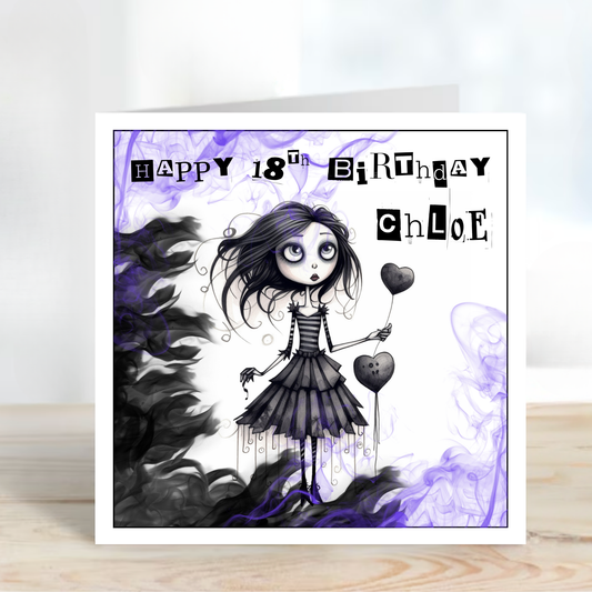 Alternative Gothic Style Birthday Card - C520