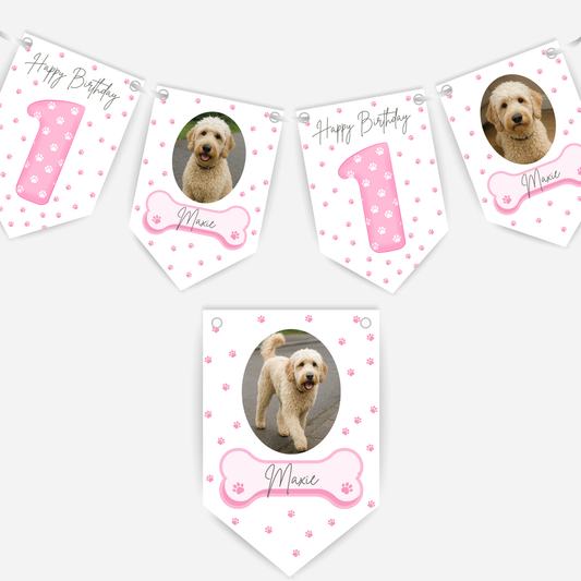 Dog Birthday Photo Bunting - B170