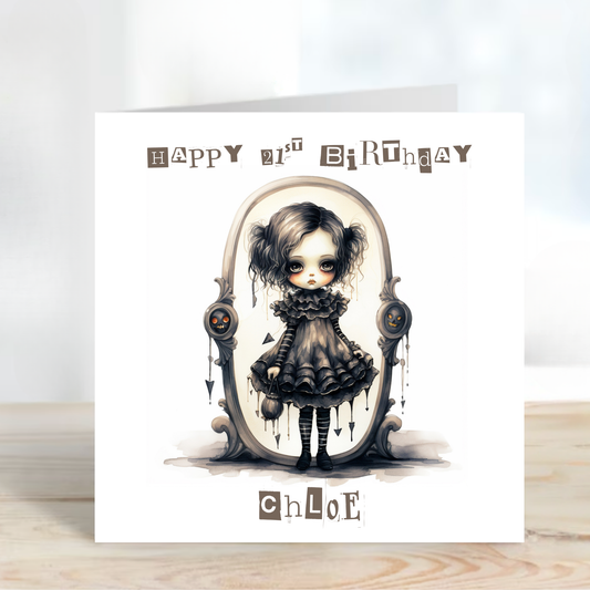 Alternative Gothic Style Birthday Card - C584