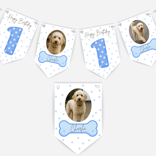 Dog Birthday Photo Bunting - B171