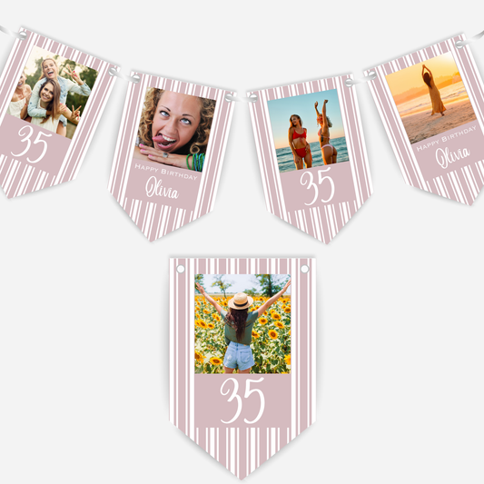 Birthday Photo Bunting - B155