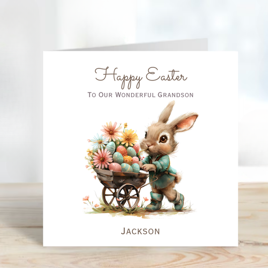 Easter Card With A Cute Bunny Design - C815