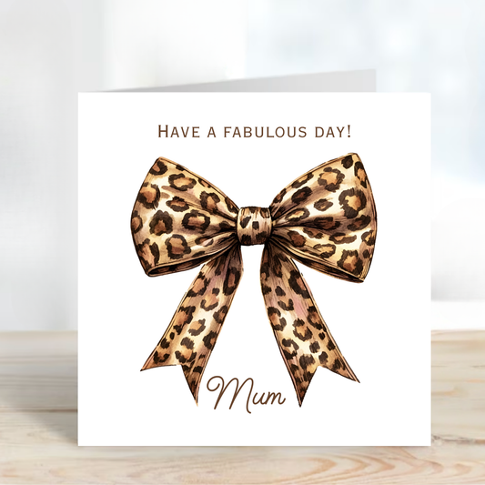 Mother's Day Card - Modern Bow Design - C746