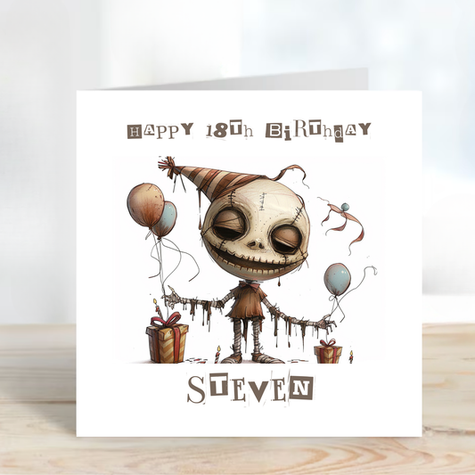 Alternative Creepy Skeleton Card - C583
