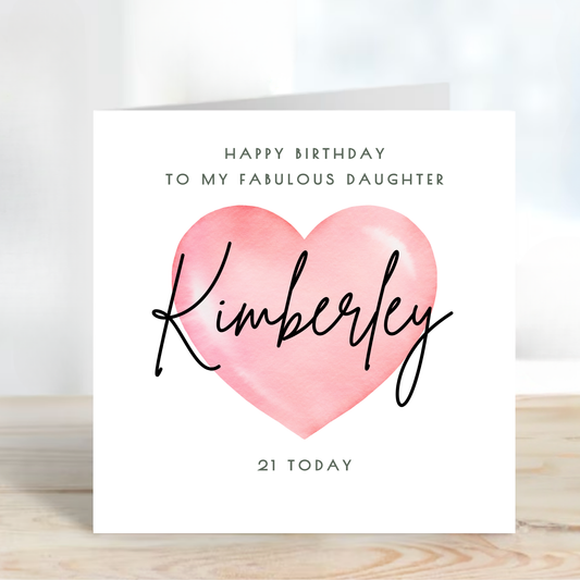 Heart Birthday Card - C502