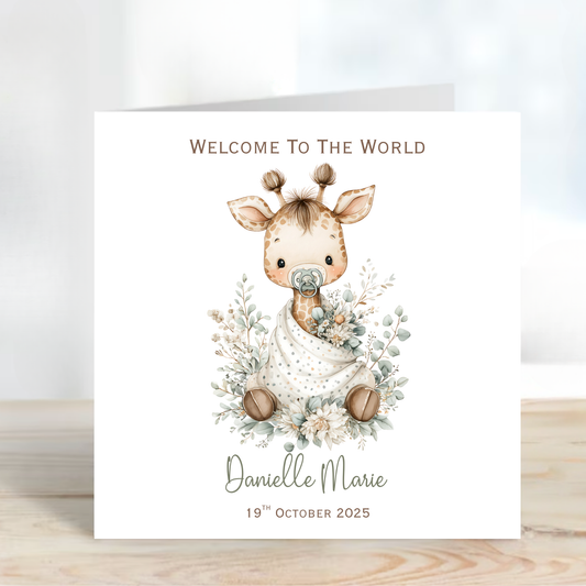 Welcome To The World Card - C671