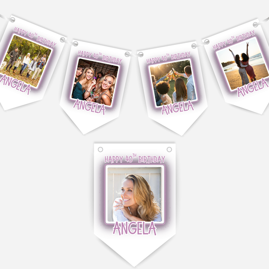 Birthday Party Photo Bunting - B303
