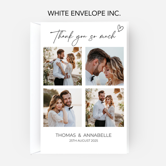 Wedding Thank You Cards (Pack of 10) - T02