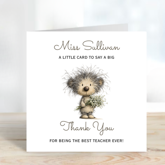 Teacher Thank you Card - C152