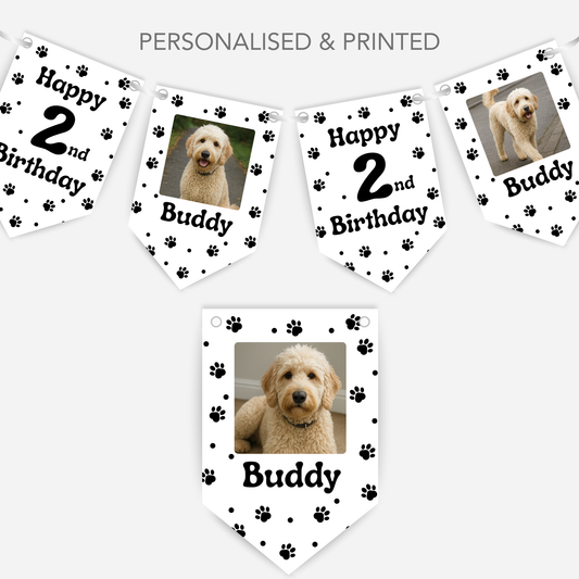 Dog Birthday Photo Bunting - B178