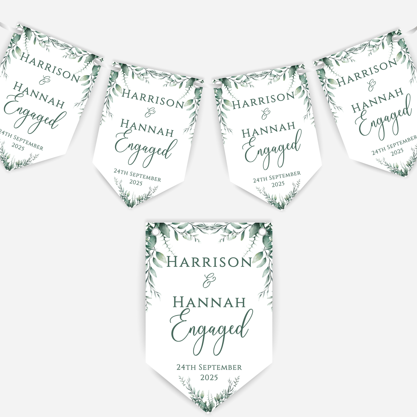 Engagement or Wedding Bunting - B128