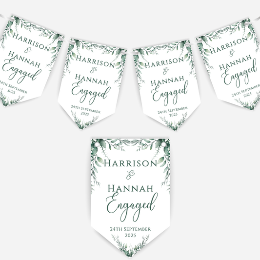 Engagement or Wedding Bunting - B128