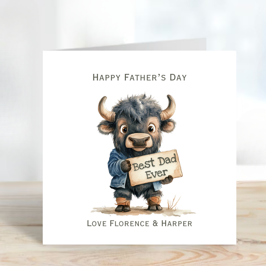 Father's Day Card - Fun & Cute Design - C764