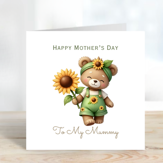 Mother's Day Card - Teddy Bear Design - C755