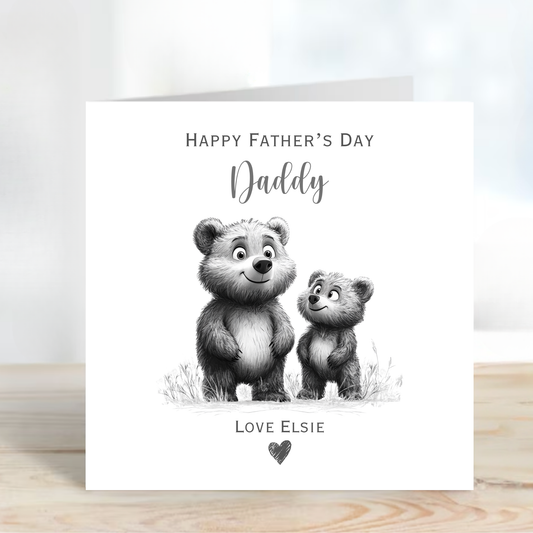 Fathers Day Card - Cute Teddy Design - C788