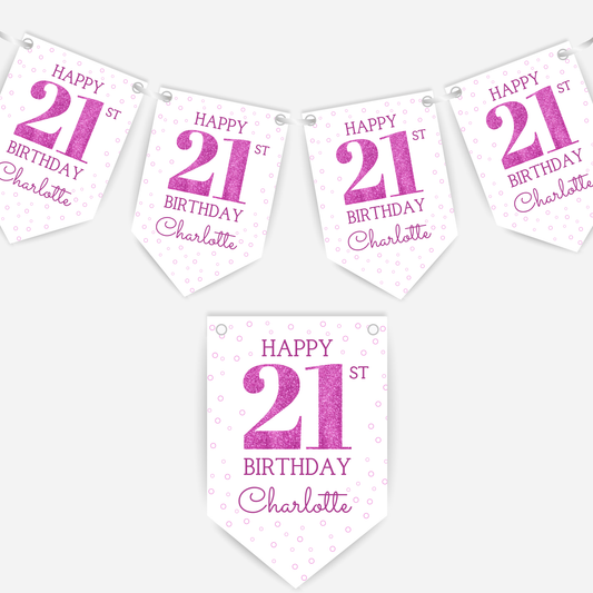 Birthday Bunting - Any Age - B244