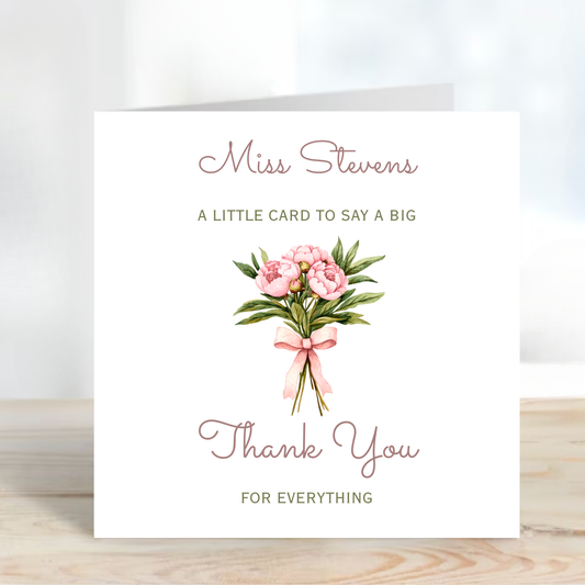 Teacher Thank you Card - C153