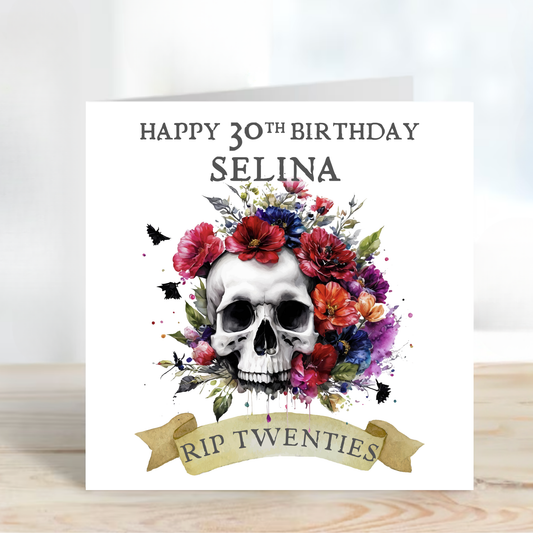 Alternative RIP Twenties Birthday Card - C501