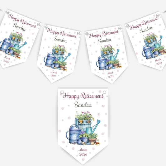 Retirement or any occasion bunting - B258