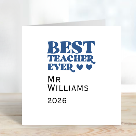 Teacher Thank you Card - C151