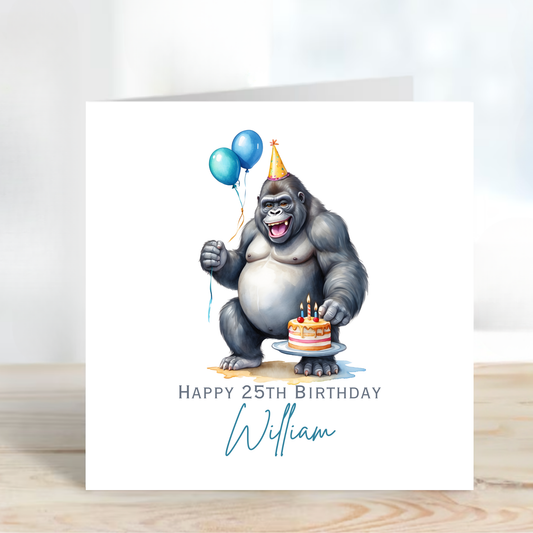 Gorilla Birthday Card - C621