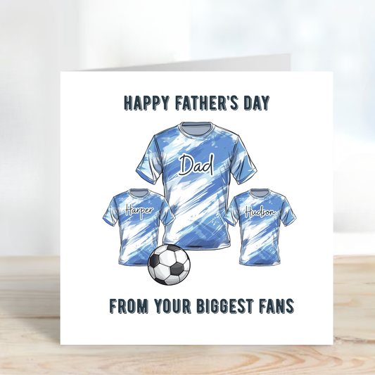 Fathers Day Card - Football Shirt Design - C763