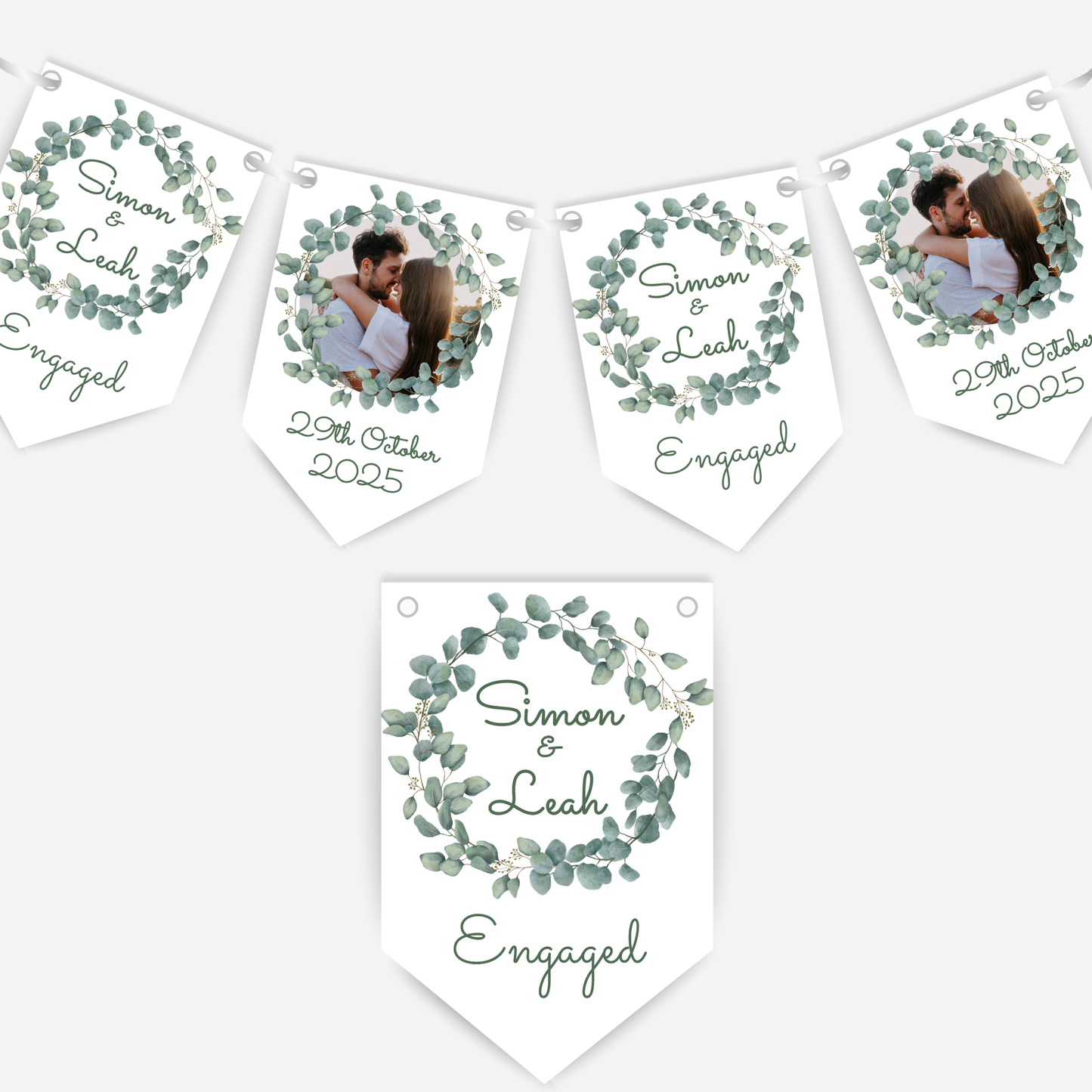 Photo Engagement or Wedding Bunting - B130