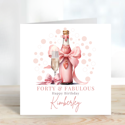 Pink Bottle of Fizz - C105