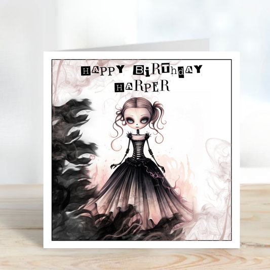 Alternative Gothic Style Birthday Card - C521
