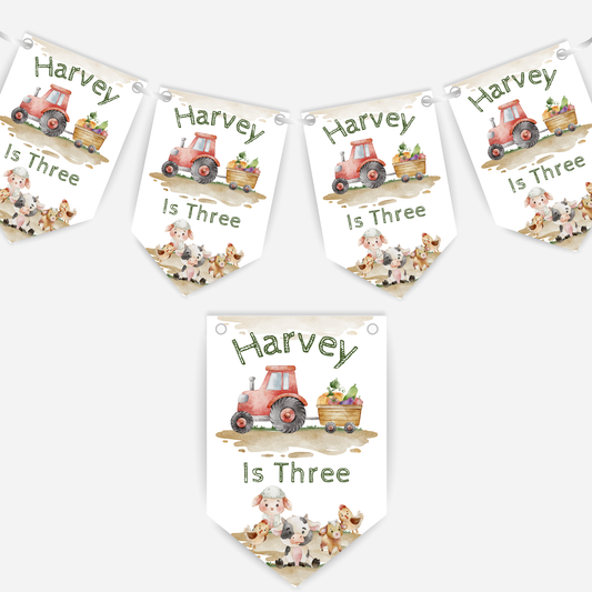 Farming Birthday Bunting - B149