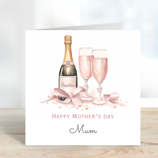 Mother's Day Card - Champagne Design - C733