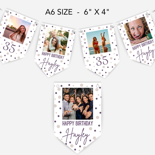Photo Birthday Smaller Bunting - S129