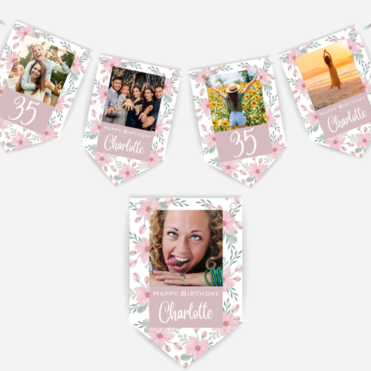 Flower Photo Bunting - B152