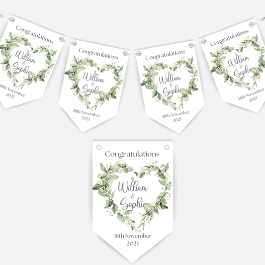 Engagement or Wedding Bunting - B112