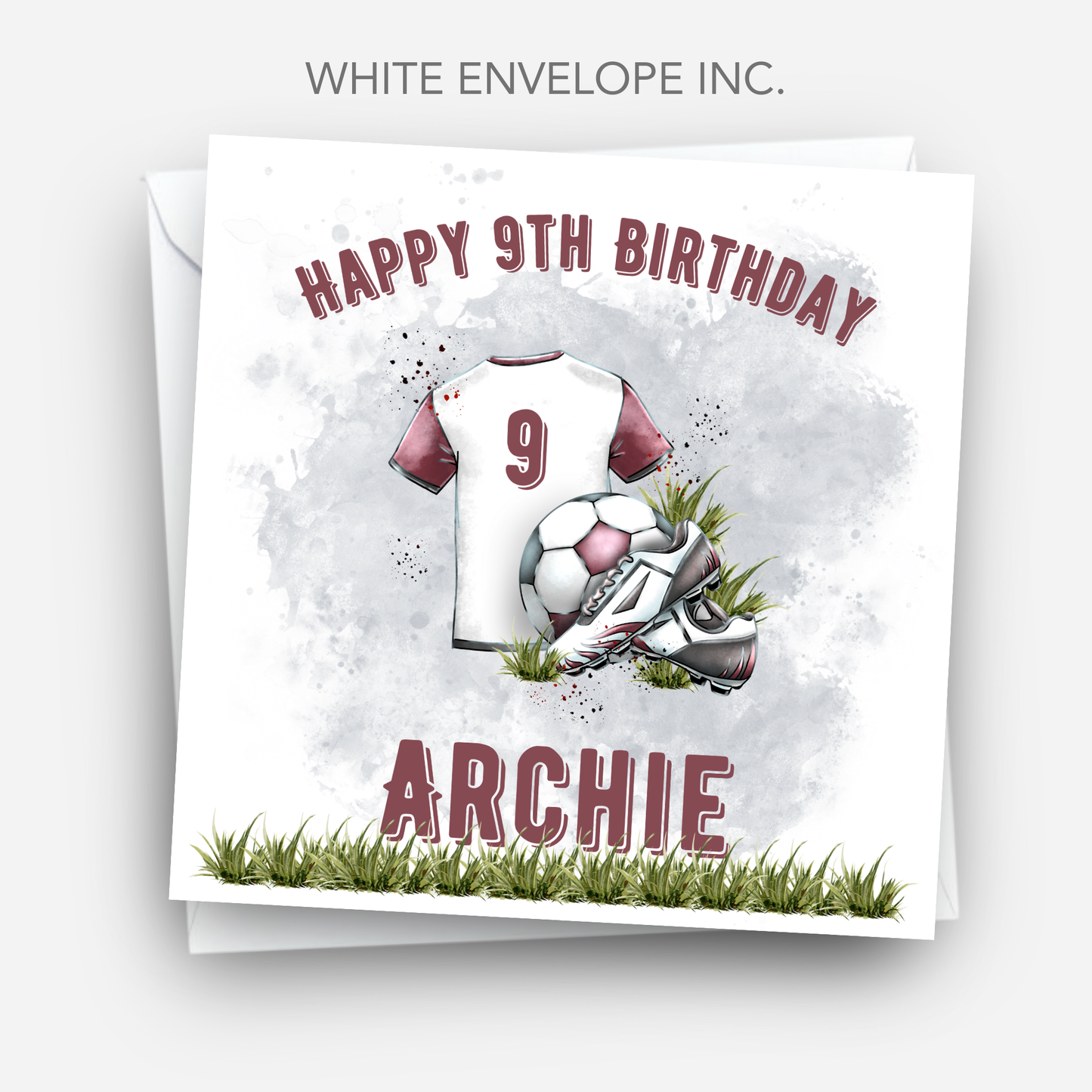 Football Themed Birthday Card - C507