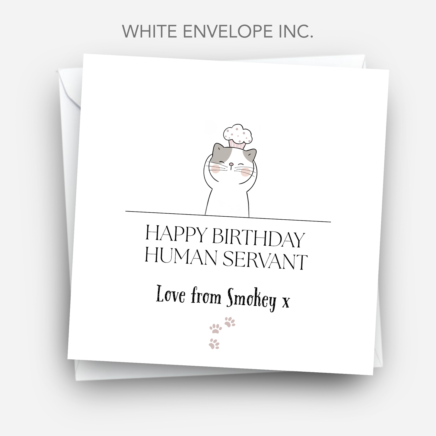 Birthday Card from the Cat - C508