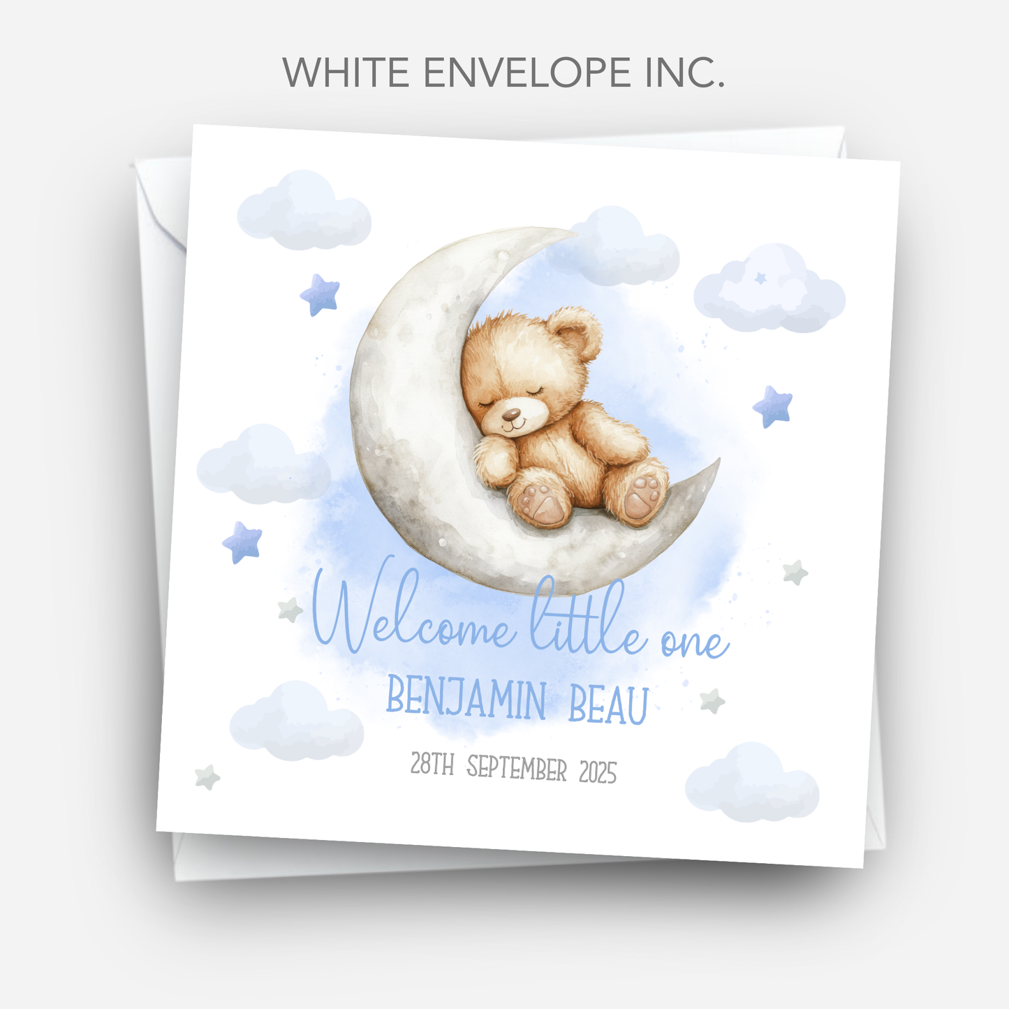 Teddy New Baby Card - C512