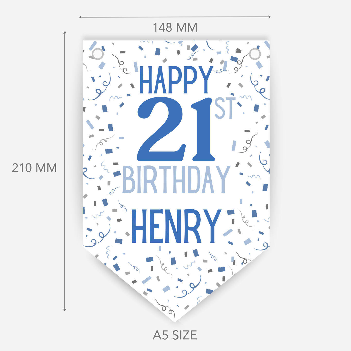 Party Style Any Age Birthday Bunting - B100
