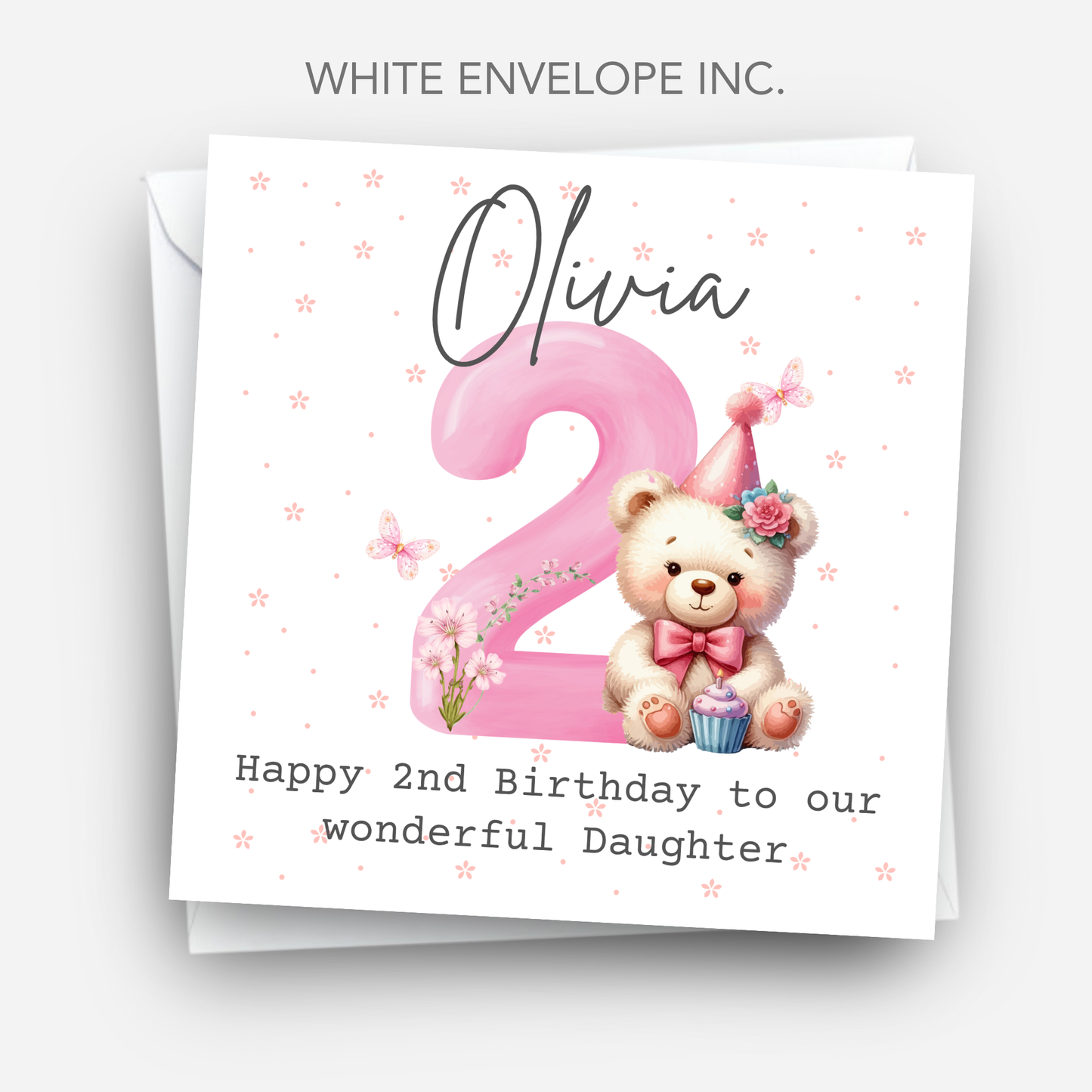 Cute Teddy Number Birthday Card - C143